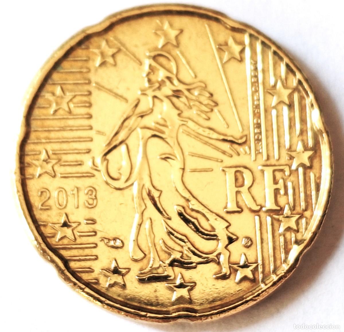 Monedas antiguas de Europa: FRANCIA - MONEDA DE 20 CENTIMOS DE EURO DEL A&Ntilde;O 2013 - BIEN CONSERVADA