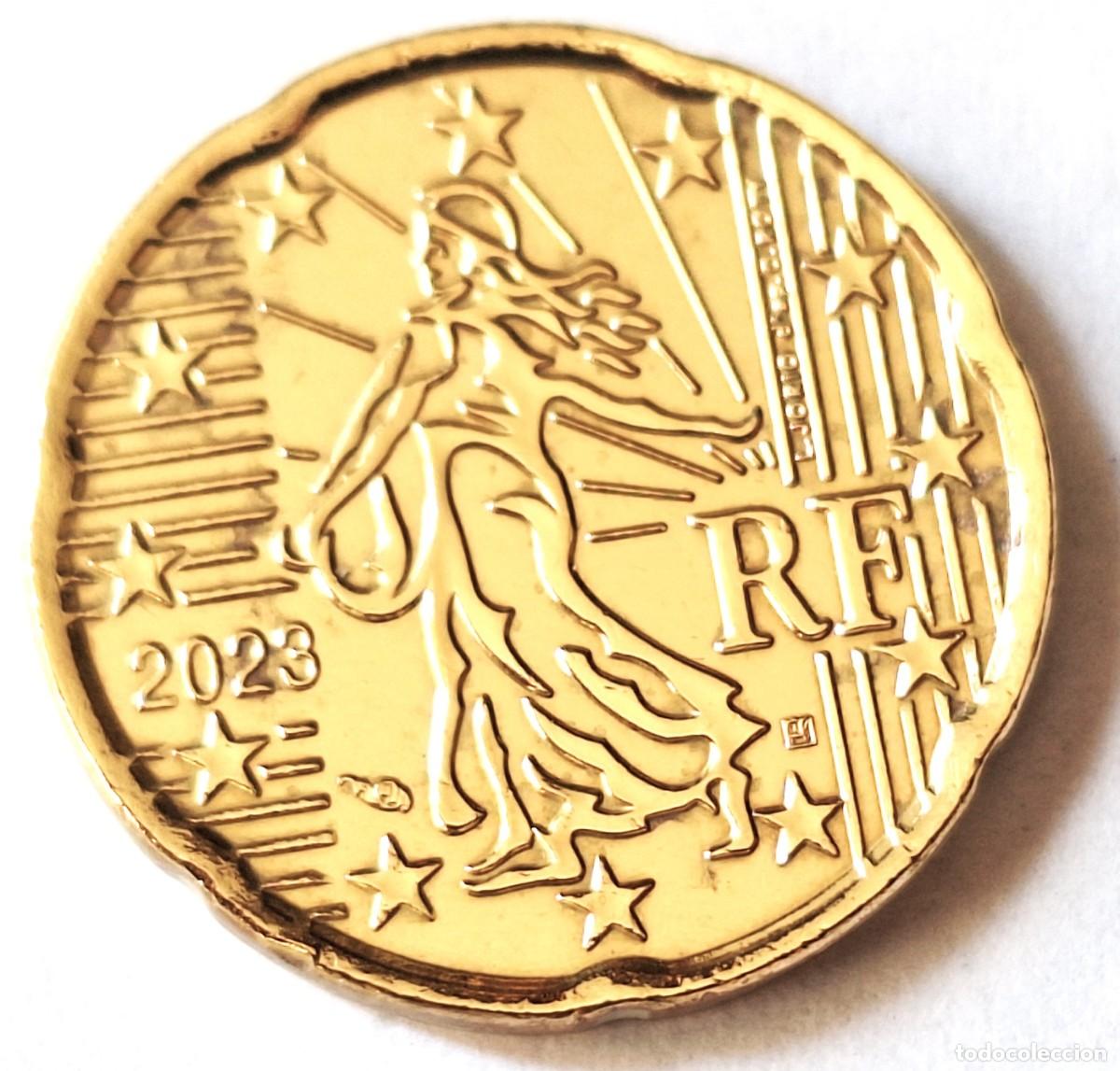 Monedas antiguas de Europa: FRANCIA - MONEDA DE 20 CENTIMOS DE EURO DEL A&Ntilde;O 2023 - BIEN CONSERVADA