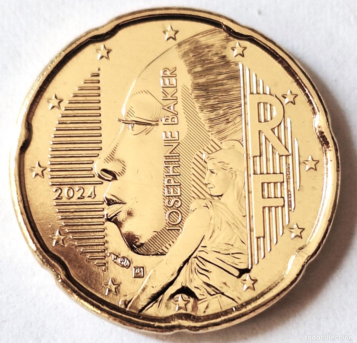 Monedas antiguas de Europa: FRANCIA - MONEDA DE 20 CENTIMOS DE EURO DEL A&Ntilde;O 2024 - BIEN CONSERVADA
