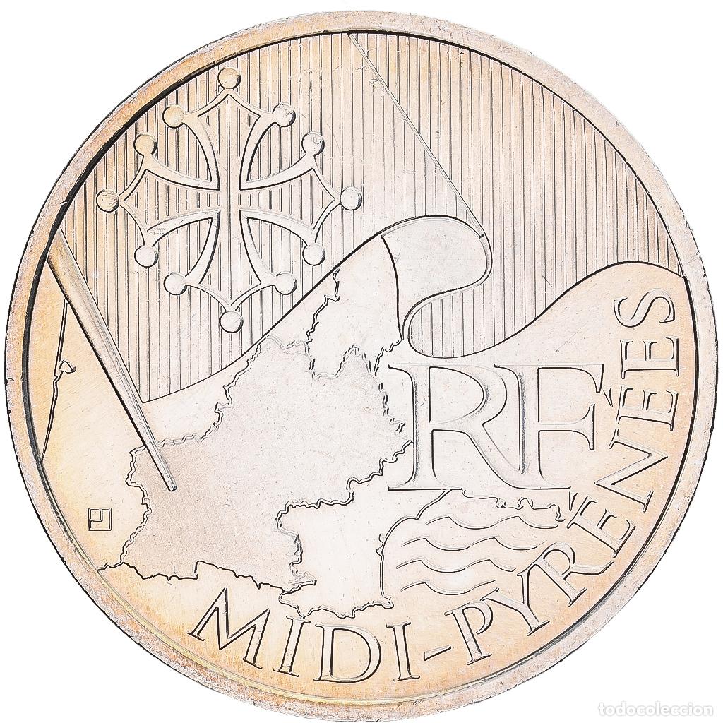 Monedas antiguas de Europa: [#1551505] Francia, 10 Euro, Midi-Pyr&eacute;n&eacute;es, 2010, Monnaie de Paris, Plata, EBC