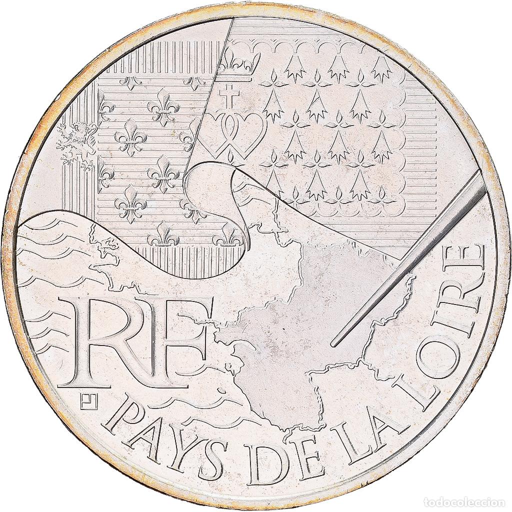 Monedas antiguas de Europa: [#1551496] Francia, 10 Euro, Pays De La Loire, 2010, Monnaie de Paris, Plata, EBC