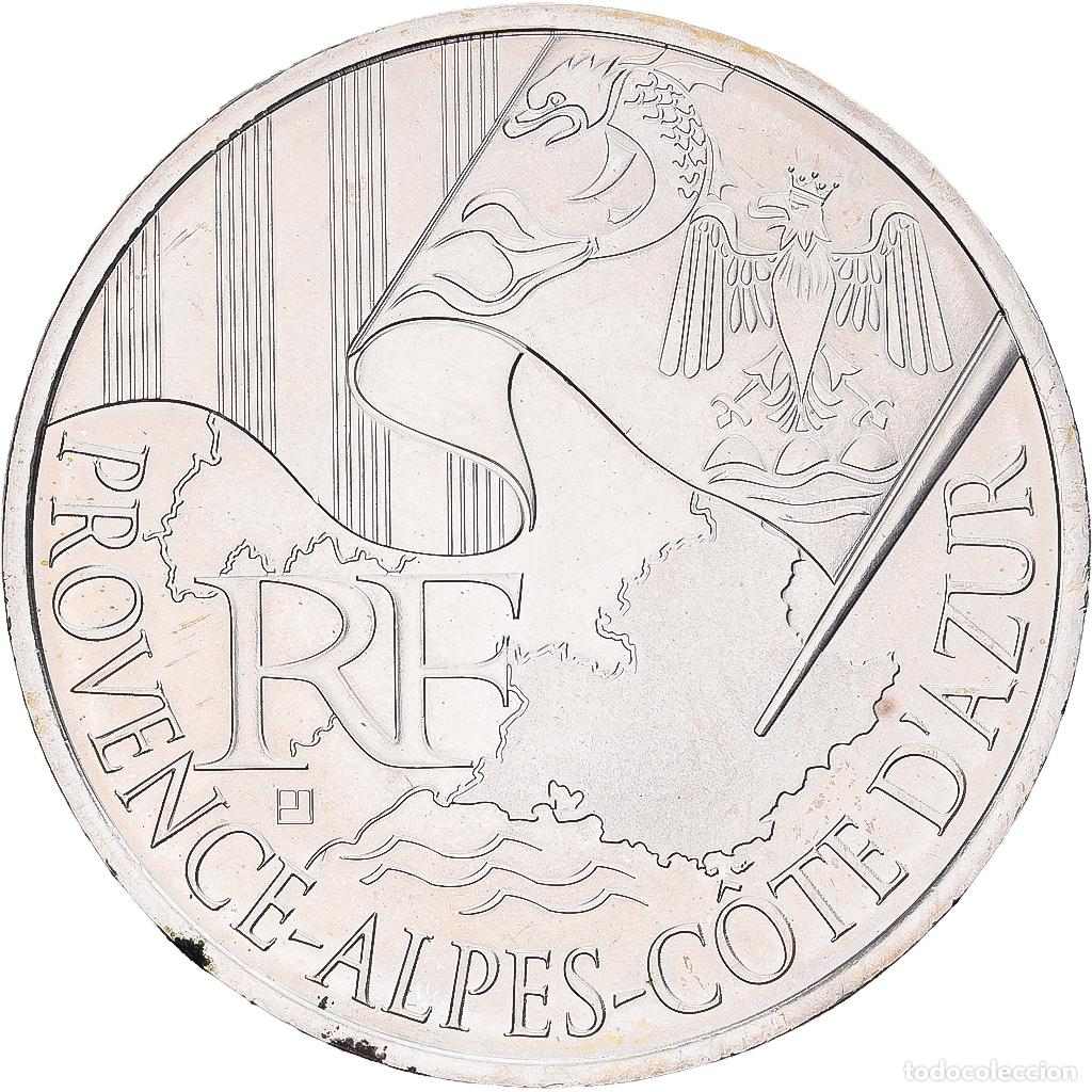 Monedas antiguas de Europa: [#1551506] Francia, 10 Euro, Provence Alpes C&ocirc;te d'Azur, 2010, Monnaie de Paris, Plata