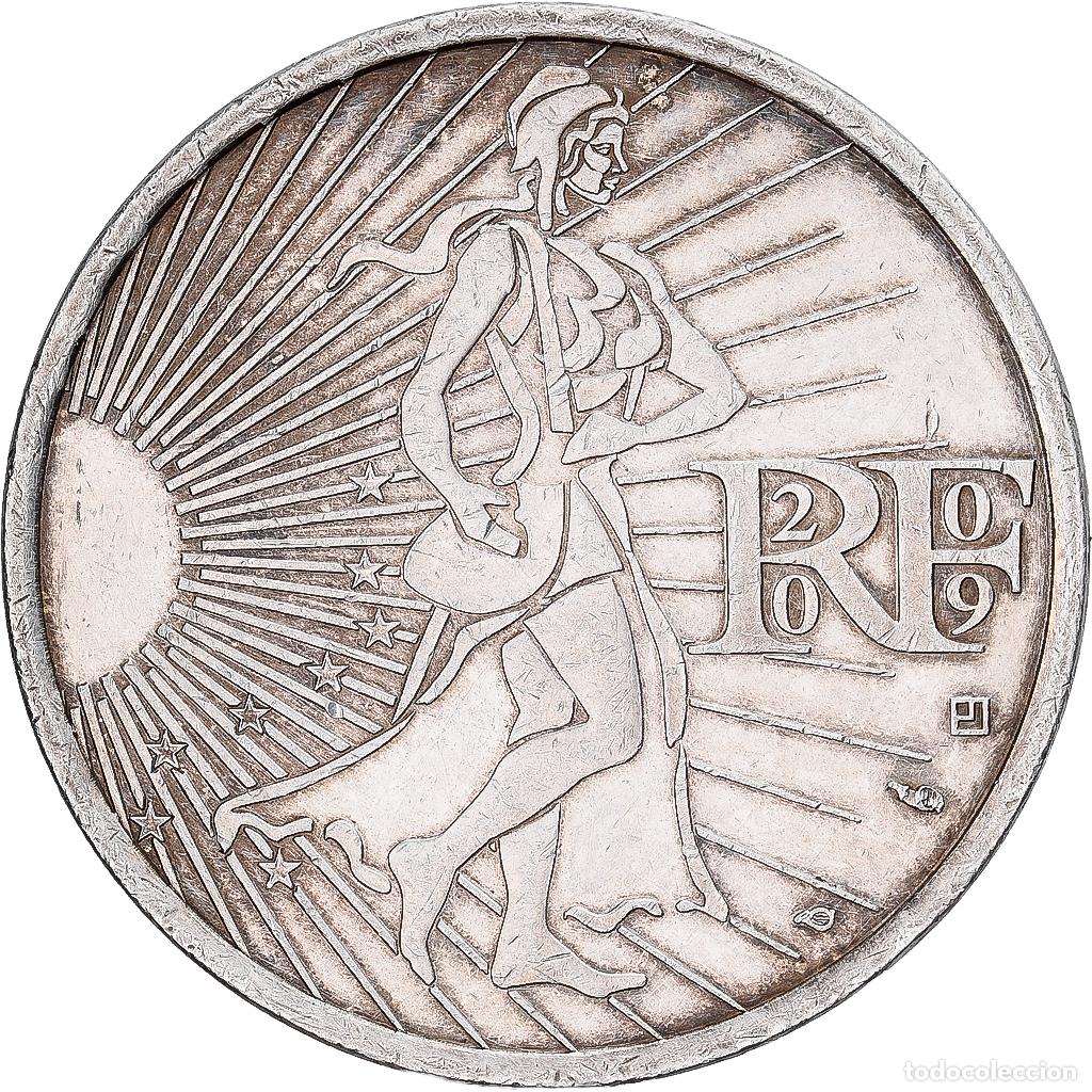 Monedas antiguas de Europa: [#1551527] Francia, 10 Euro, Semeuse, 2009, Monnaie de Paris, Plata, MBC+, Gadoury:EU337