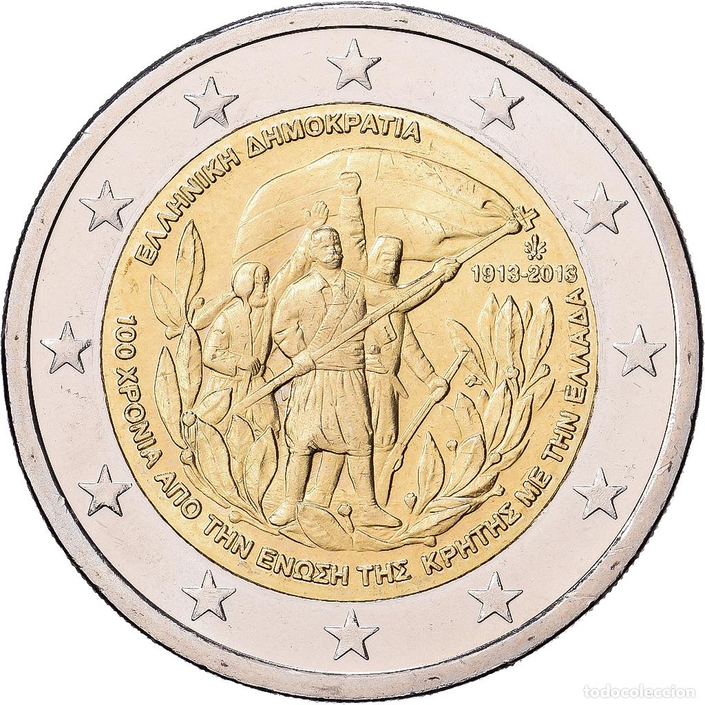 Monedas antiguas de Europa: [#1513602] Grecia, 2 Euro, 2013, La Monnaie Nationale de la Banque de Gr&egrave;ce, Bimet&aacute;lico