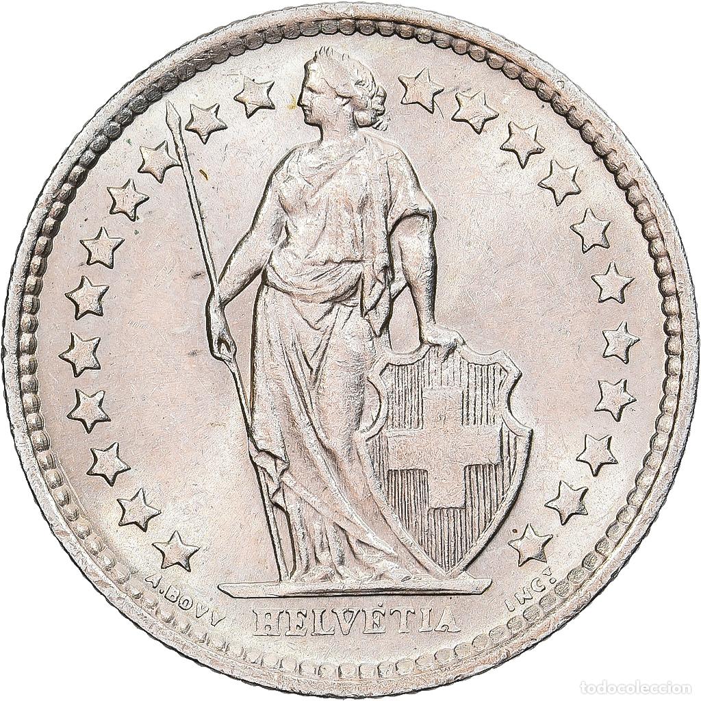 Monedas antiguas de Europa: [#1551542] Suiza, 1/2 Franc, 1964, Bern, Plata, EBC+, KM:23