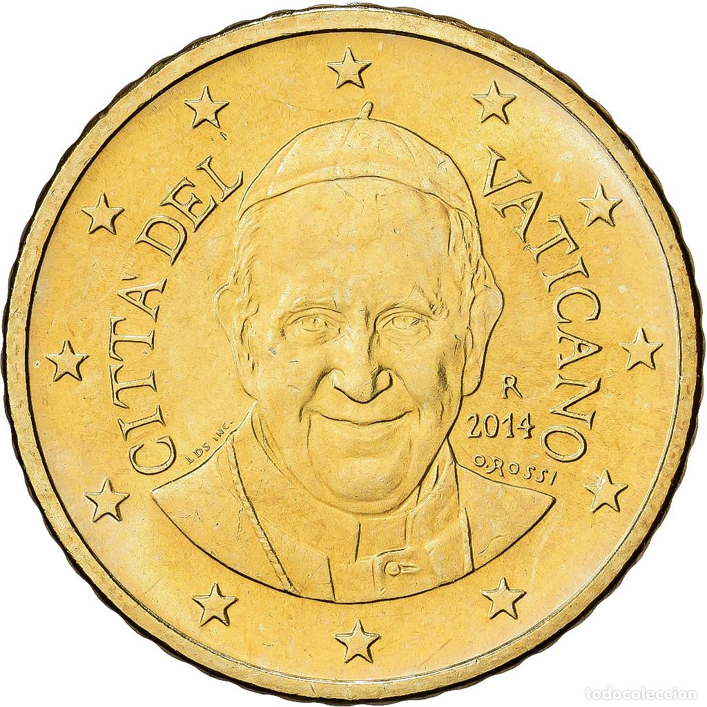 Monedas antiguas de Europa: [#1513622] CIUDAD DEL VATICANO, 50 Centimes, 2014, Rome, Nordic gold, MBC+, KM:460