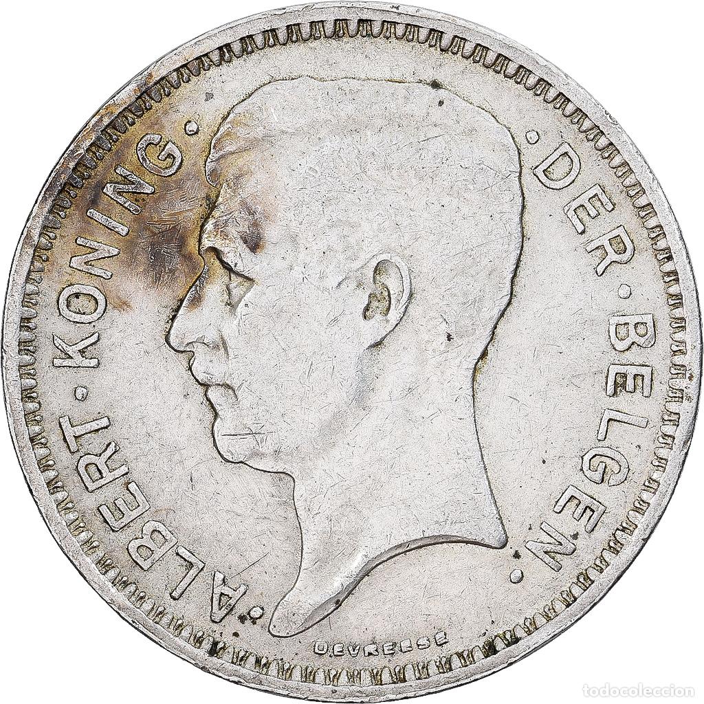 Monedas antiguas de Europa: [#1551546] B&eacute;lgica, Albert I, 20 Francs, 20 Frank, 1934, Brussels, Plata, MBC, KM:104.1
