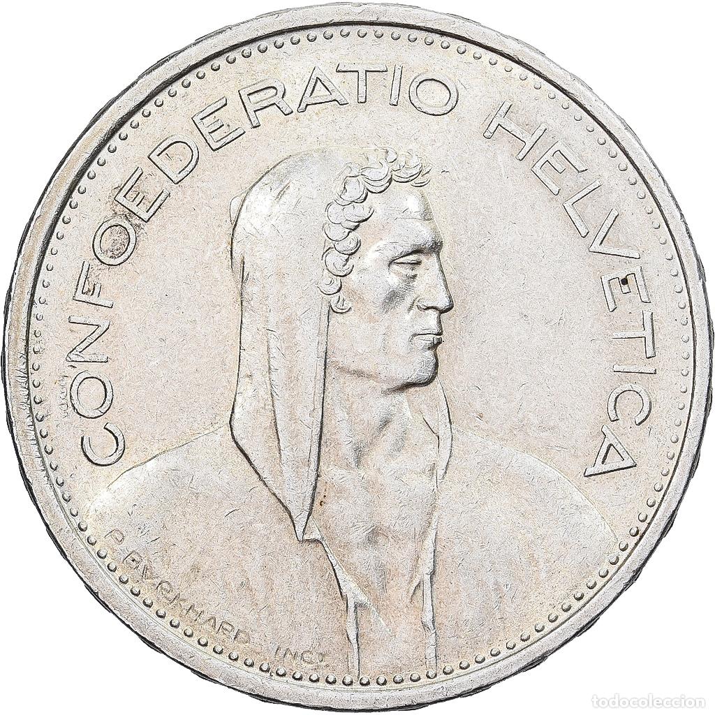 Monnaies anciennes de Europe: [#1551549] Suiza, 5 Francs, 1967, Bern, Plata, MBC+, KM:40