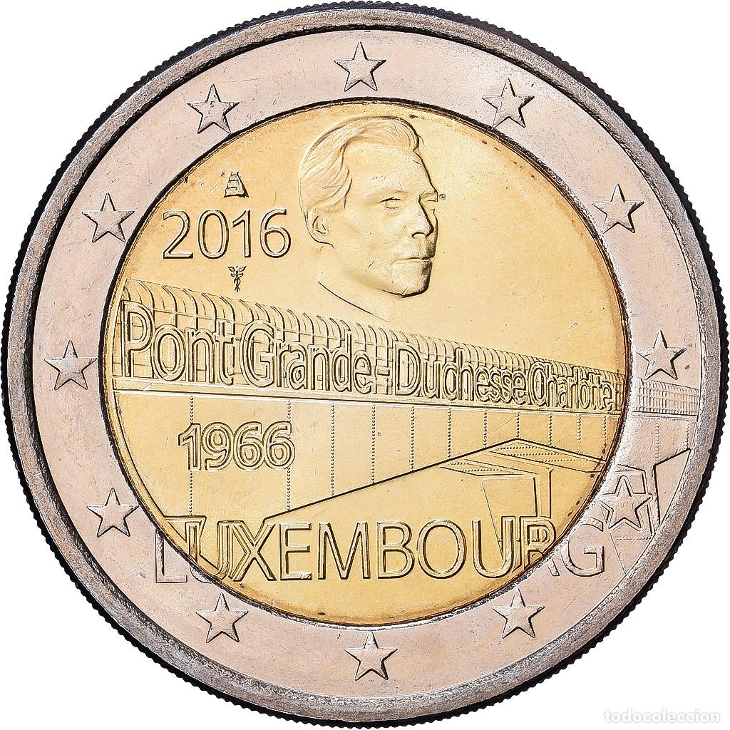 Monedas antiguas de Europa: [#1513625] Luxemburgo, 2 Euro, 50e anniversaire de la construction du pont grande-duchesse