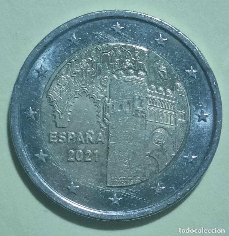 Old Coins of Europe: Moneda 2 Euros circulada ESPA&Ntilde;A 2021 Ciudad hist&oacute;rica de Toledo