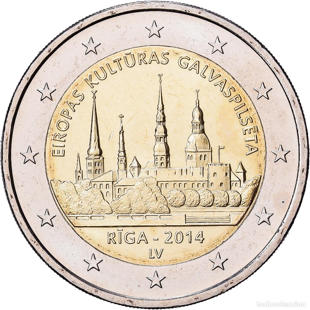 Monedas antiguas de Europa: [#1513633] Letonia, 2 Euro, Riga capitale europ&eacute;enne de la culture en 2014, 2014, STATE