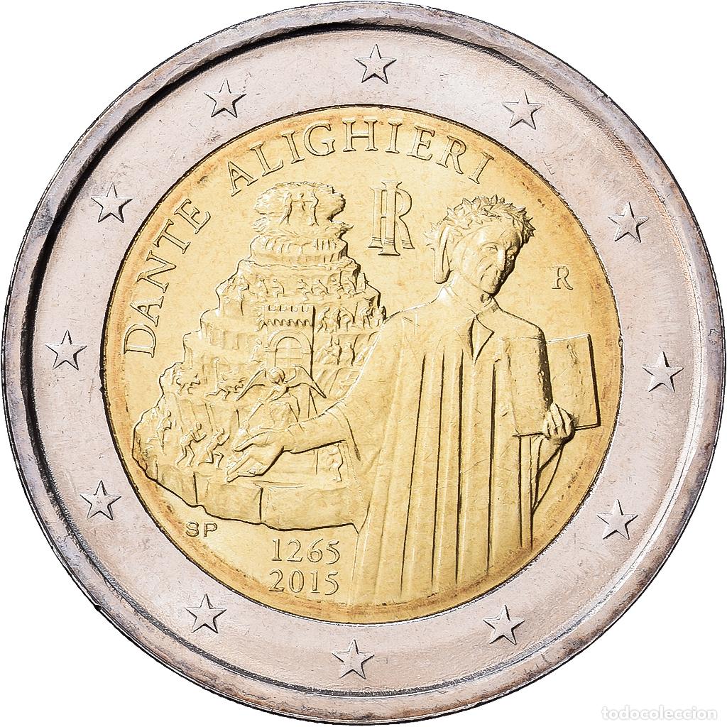 Monedas antiguas de Europa: [#1513627] Italia, 2 Euro, 750e anniversaire de la naissance du po&egrave;te et &eacute;crivain Dante