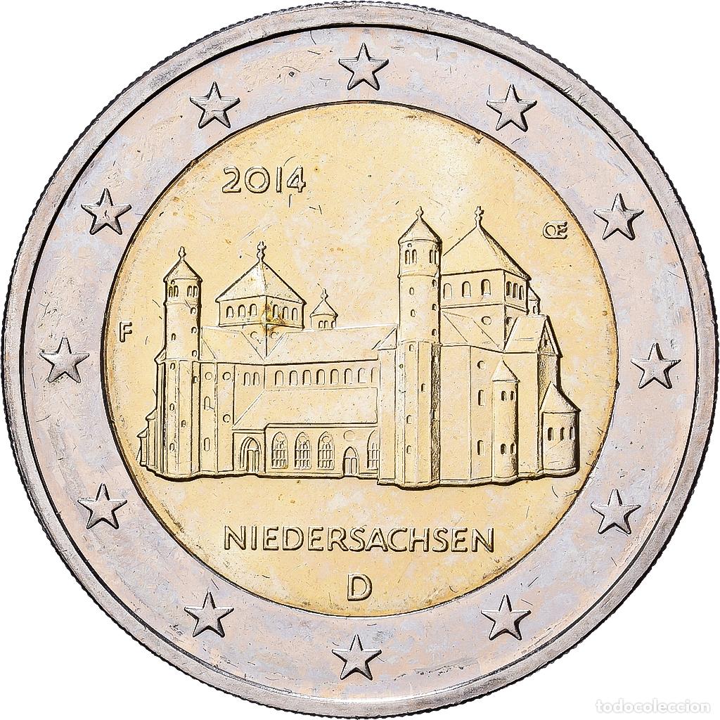 Monedas antiguas de Europa: [#1513629] Alemania, 2 Euro, Le land de la Basse-Saxe et l'&eacute;glise Saint-Michel de