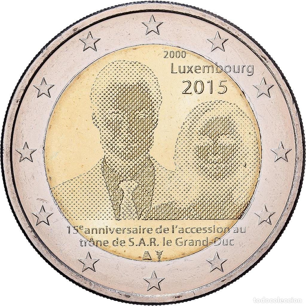 Monedas antiguas de Europa: [#1513628] Luxemburgo, 2 Euro, 15e anniversaire de l'accession au tr&ocirc;ne du Grand-Duc Henri