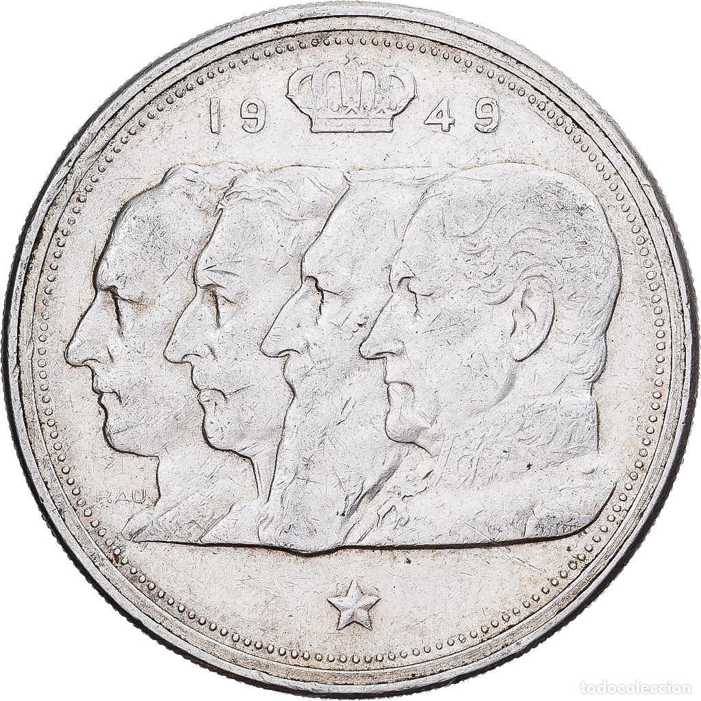 Monedas antiguas de Europa: [#1551559] B&eacute;lgica, R&eacute;gence Prince Charles, 100 Francs, 100 Frank, 1949, Brussels, Plata