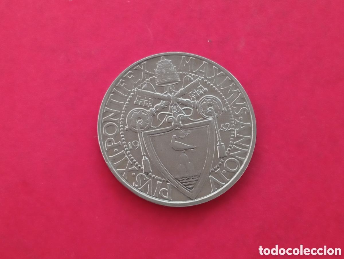 Monedas antiguas de Europa: 2 liras del Vaticano 1942