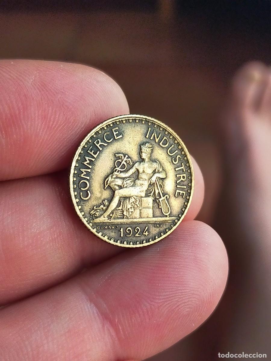 Old Coins of Europe: MONEDA DE 1 UN FRANCO FRANC FRANCIA 1924 MUY BUENA CONSERVACION CAMARA COMERCIO