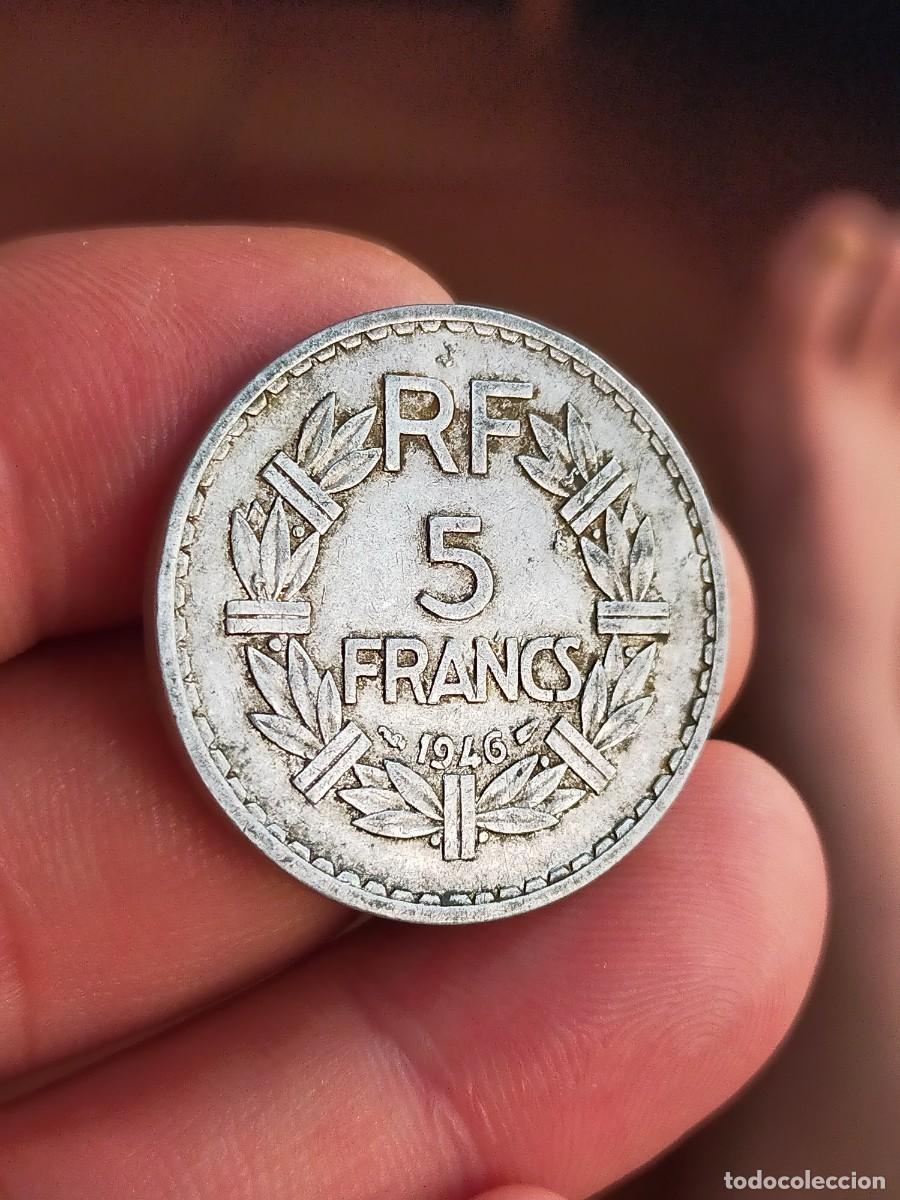 Old Coins of Europe: MONEDA DE 5 CINCO FRANCOS FRANCS FRANCIA 1946 MUY BUENA CONSERVACION