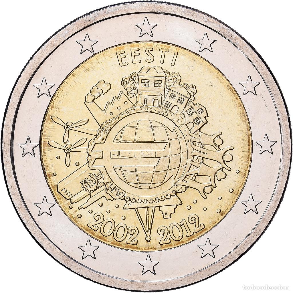 Monedas antiguas de Europa: [#1513639] Estonia, 2 Euro, 10e anniversaire de la mise en circulation de l'euro