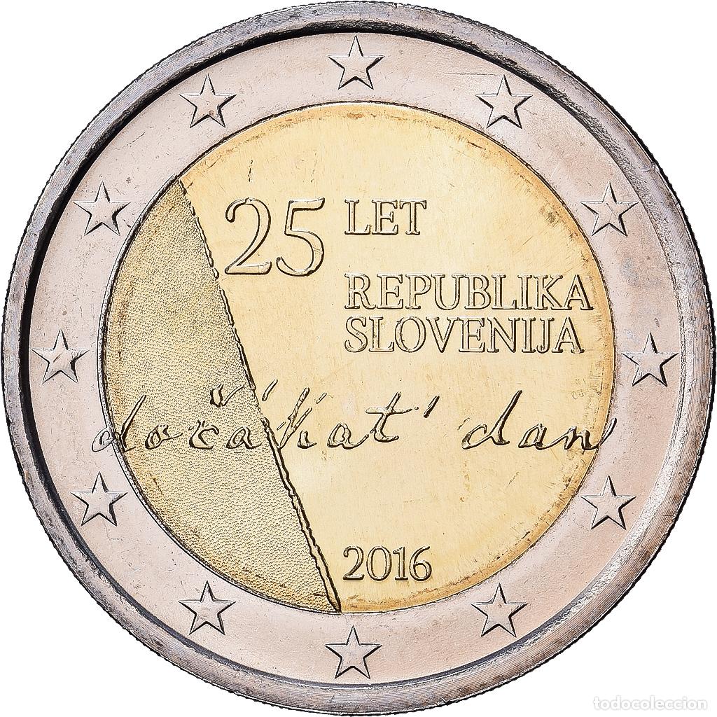 Monedas antiguas de Europa: [#1513647] Eslovenia, 2 Euro, 25e anniversaire de l&rsquo;ind&eacute;pendance de la R&eacute;publique de