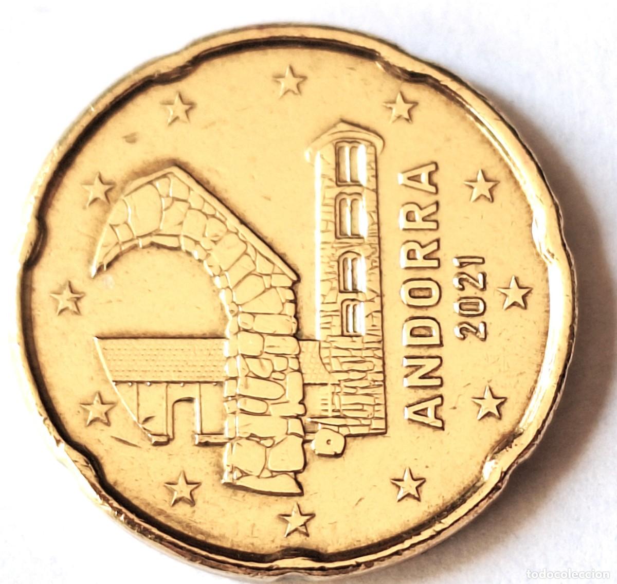 Monedas antiguas de Europa: PRINCIPADO DE ANDORRA - MONEDA DE 20 CENTIMOS DE EURO DEL A&Ntilde;O 2021- BIEN CONSERVADA