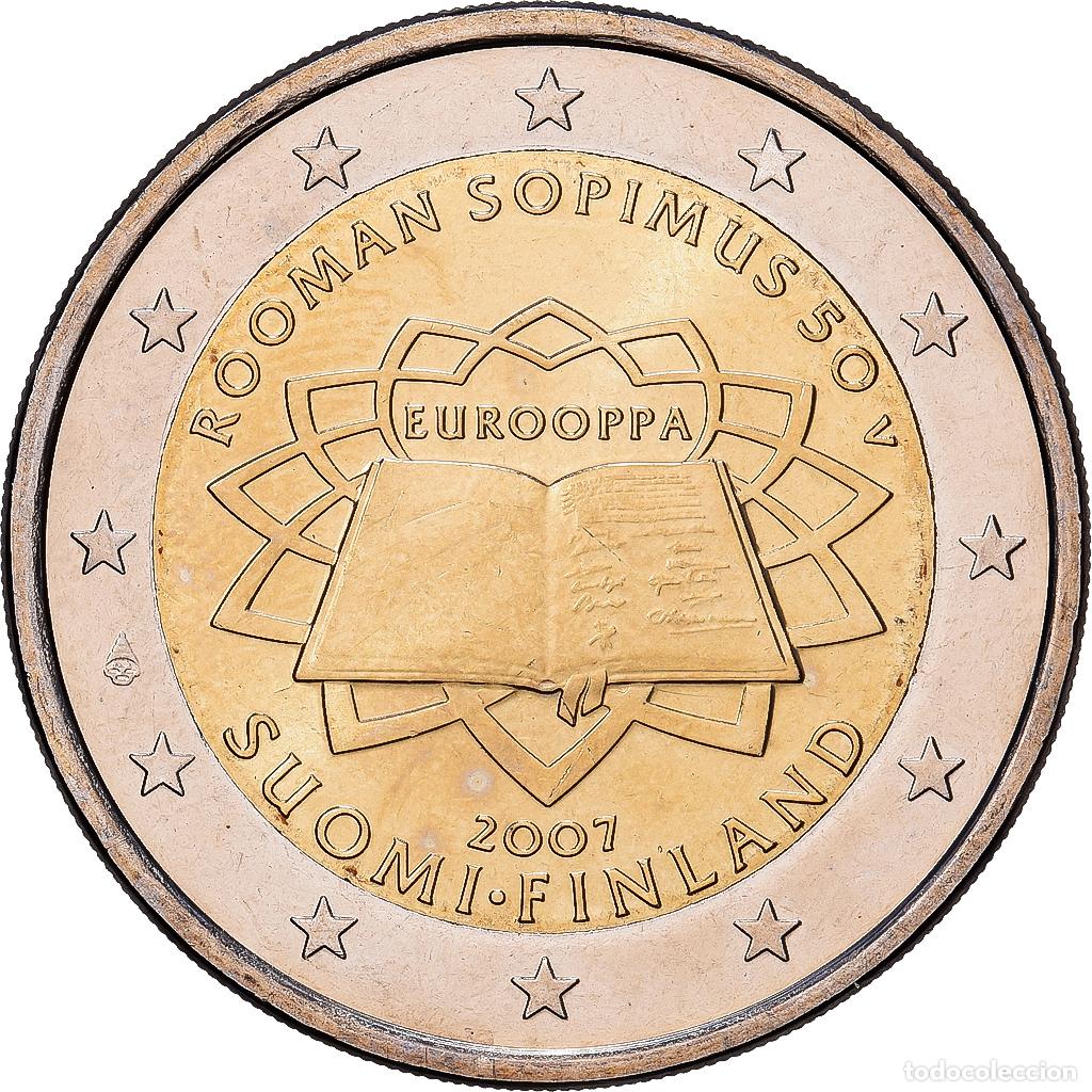 Monedas antiguas de Europa: [#1513649] Finlandia, 2 Euro, 50e anniversaire de la signature du Trait&eacute; de Rome