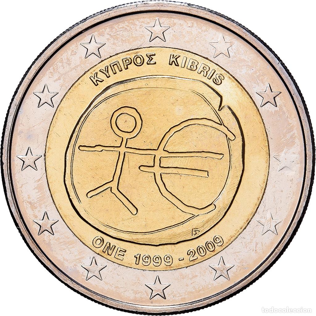 Monedas antiguas de Europa: [#1513650] Chipre, 2 Euro, 10e anniversaire de l'Union &eacute;conomique et mon&eacute;taire
