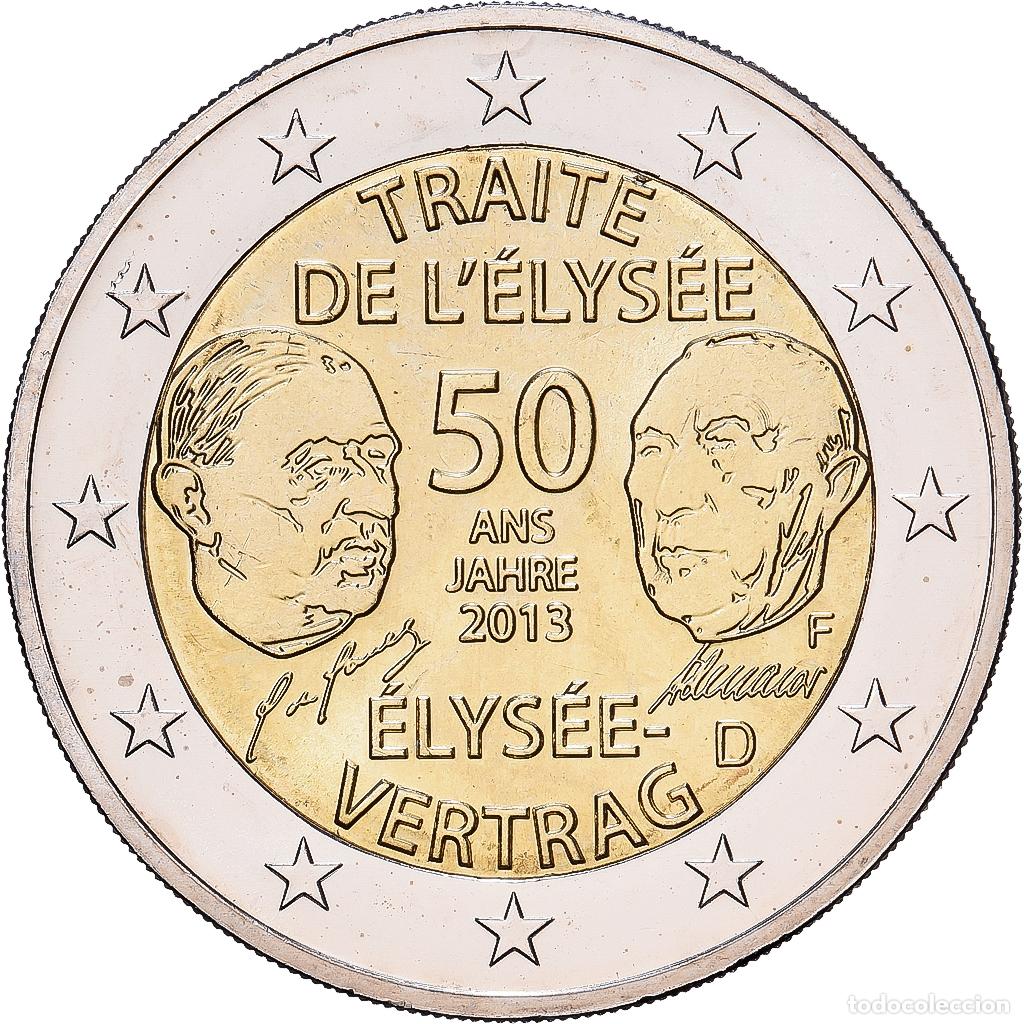 Monedas antiguas de Europa: [#1513651] Alemania, 2 Euro, 50e anniversaire de la signature du Trait&eacute; de l'&Eacute;lys&eacute;e