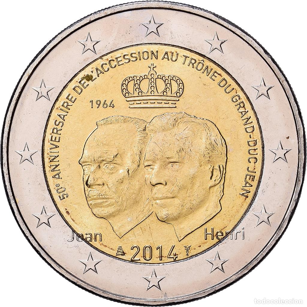 Monedas antiguas de Europa: [#1513657] Luxemburgo, 2 Euro, 50e anniversaire de l&rsquo;accession au tr&ocirc;ne du Grand-Duc