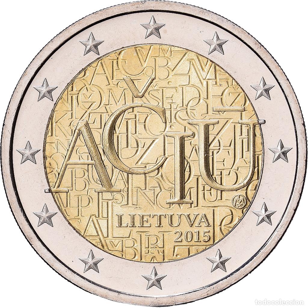 Monedas antiguas de Europa: [#1513659] Lituania, 2 Euro, 470e anniversaire des premiers &eacute;crits en langue lituanienne
