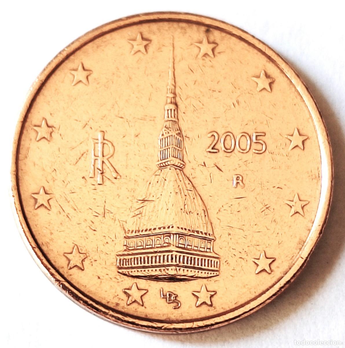 Monedas antiguas de Europa: ITALIA - MONEDA DE 2 CENTIMOS DE EURO DEL A&Ntilde;O 2005 - BIEN CONSERVADA