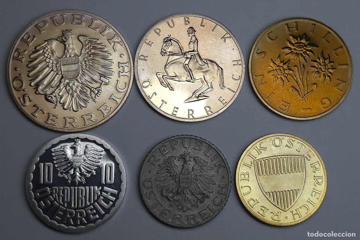 Monedas antiguas de Europa: SERIE MONEDAS AUSTRIA 6 VALORES 1989 PROOF