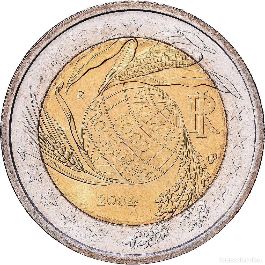 Monedas antiguas de Europa: [#1513664] Italia, 2 Euro, 50e anniversaire du Programme alimentaire mondial, 2004, Rome