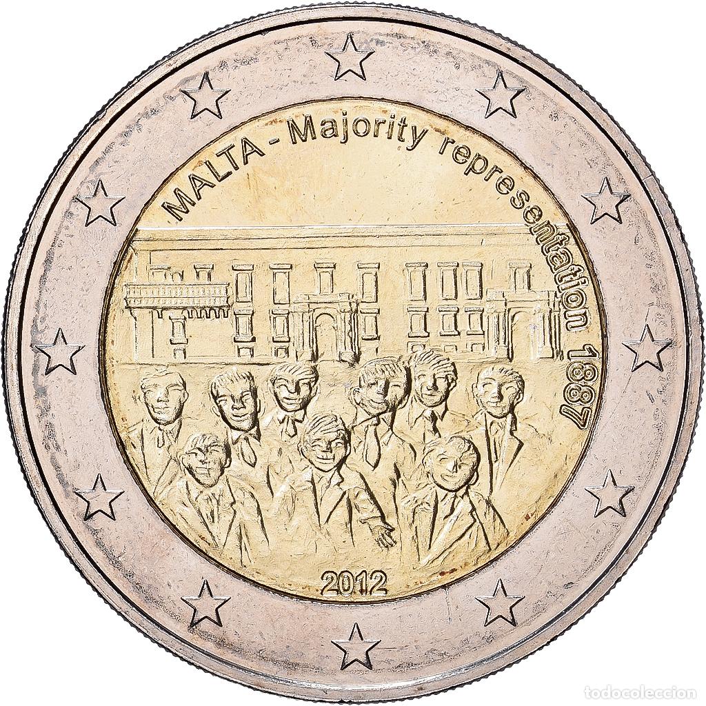 Monedas antiguas de Europa: [#1513665] Malta, 2 Euro, Majorit&eacute; au Conseil des repr&eacute;sentants de Malte en 1887, 2012