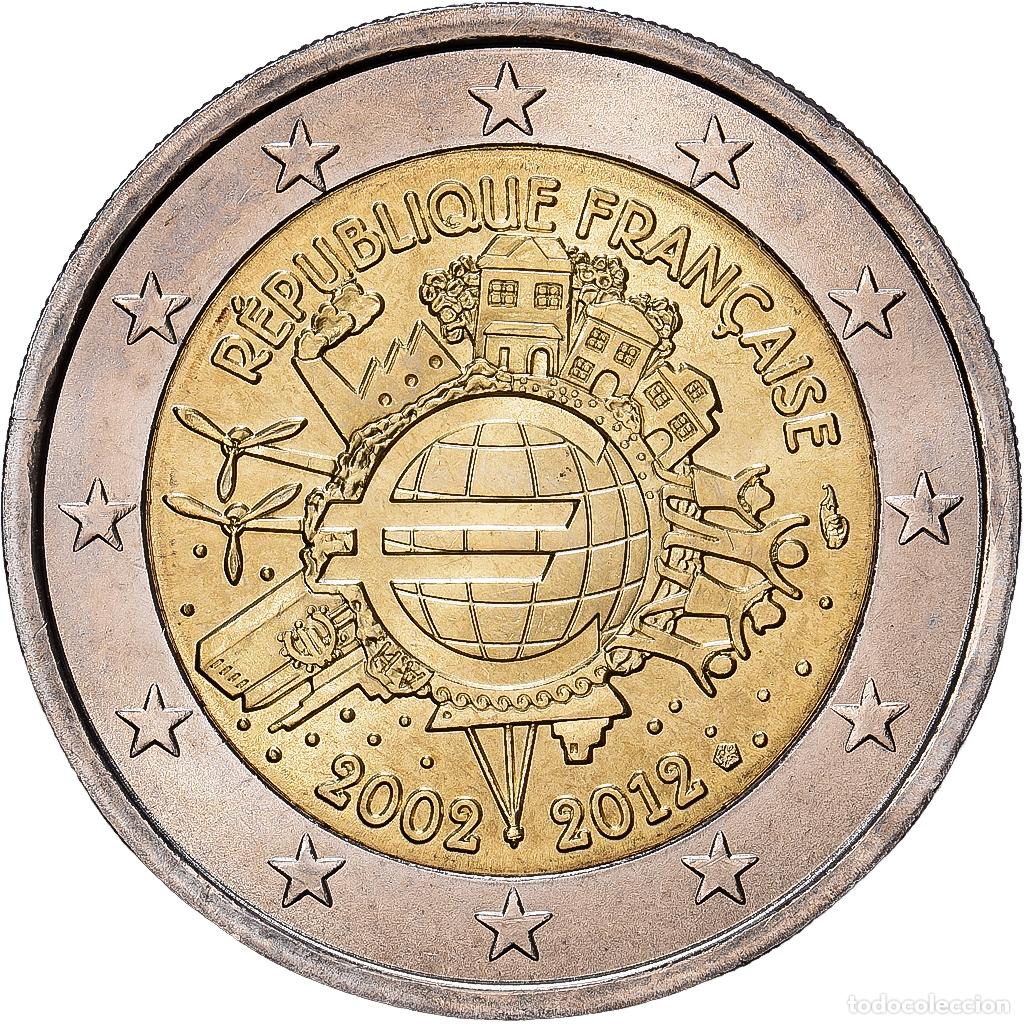 Monedas antiguas de Europa: [#1513669] Francia, 2 Euro, 10e anniversaire de la mise en circulation de l'euro