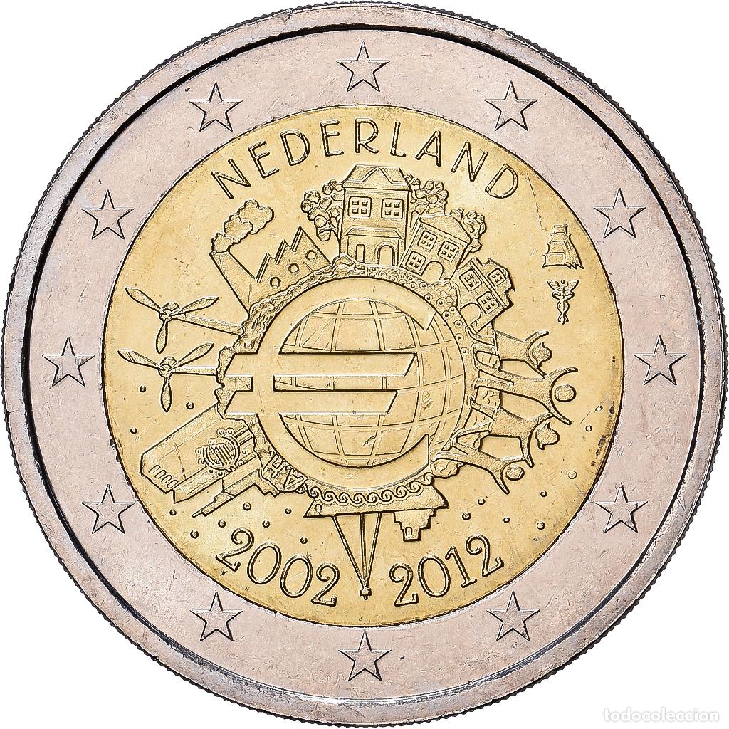 Monedas antiguas de Europa: [#1513670] Pa&iacute;ses Bajos, 2 Euro, 10e anniversaire de la mise en circulation de l'euro