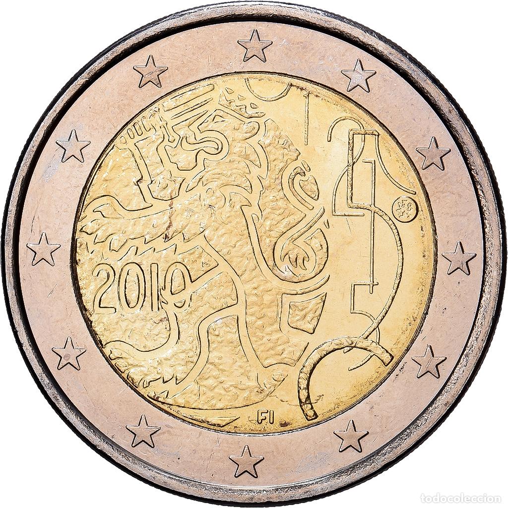 Monedas antiguas de Europa: [#1513671] Finlandia, 2 Euro, 150e anniversaire du d&eacute;cret mon&eacute;taire autorisant la