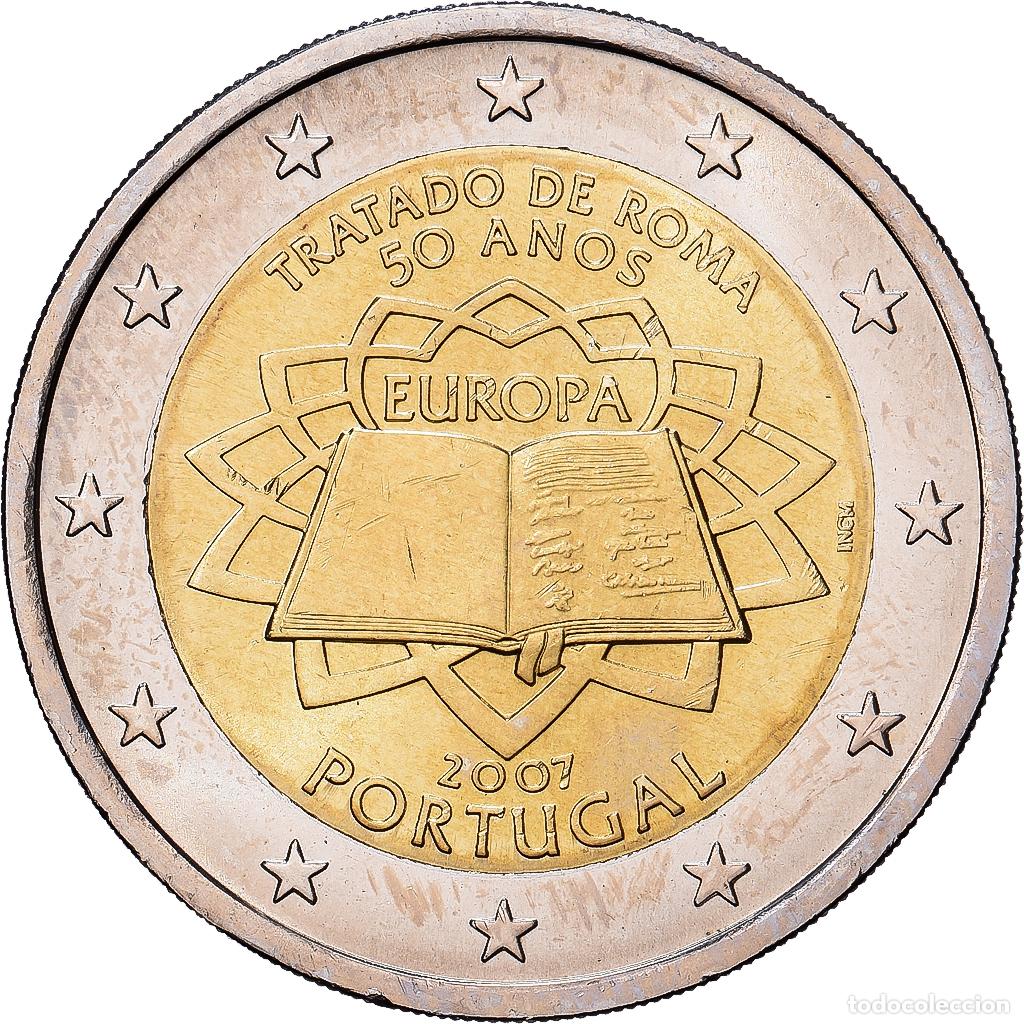 Monedas antiguas de Europa: [#1513675] Portugal, 2 Euro, 50e anniversaire de la signature du Trait&eacute; de Rome, 2007