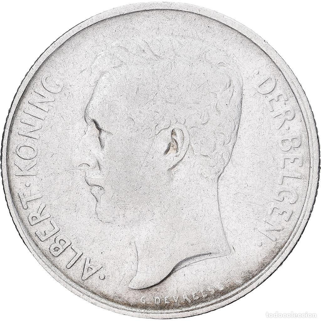 Monedas antiguas de Europa: [#1551656] B&eacute;lgica, Albert I, 2 Francs, 2 Frank, 1911, Brussels, Plata, BC+, KM:75