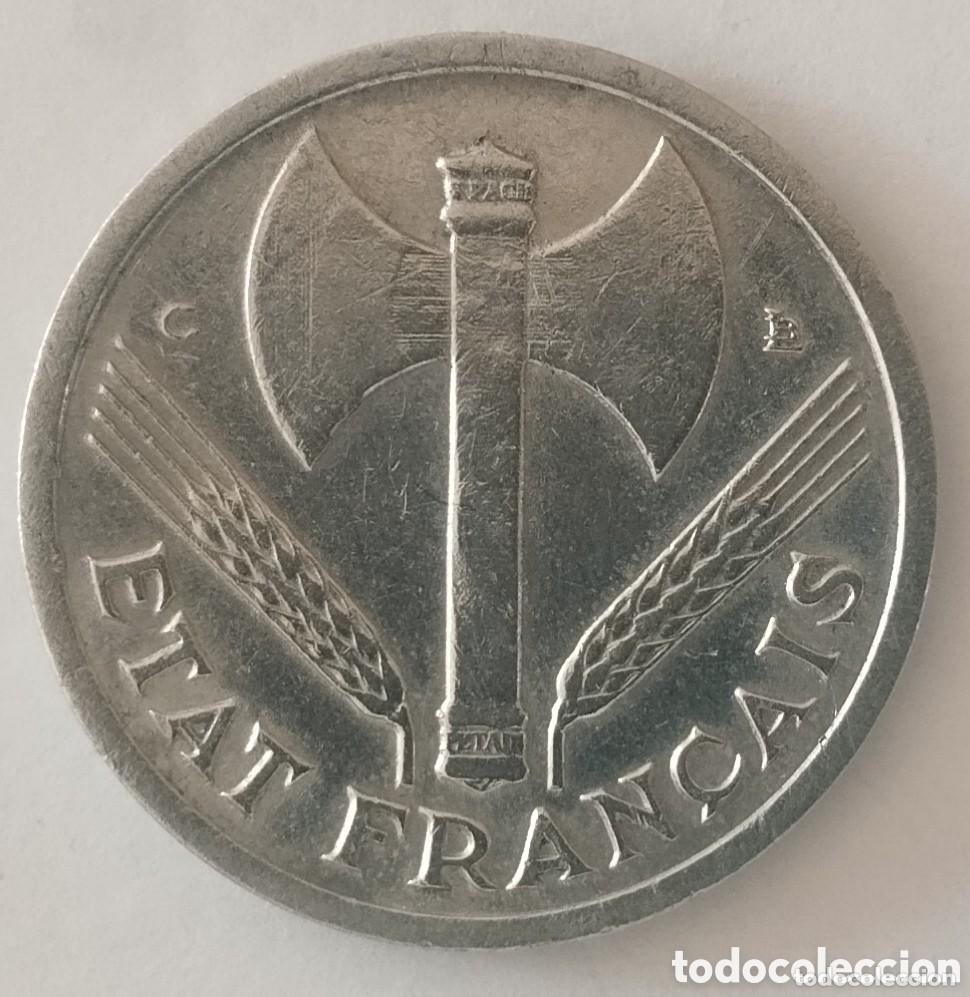 Old Coins of Europe: MONEDA DE FRANCIA DE 1 FRANCOS 1944 (FOTO)