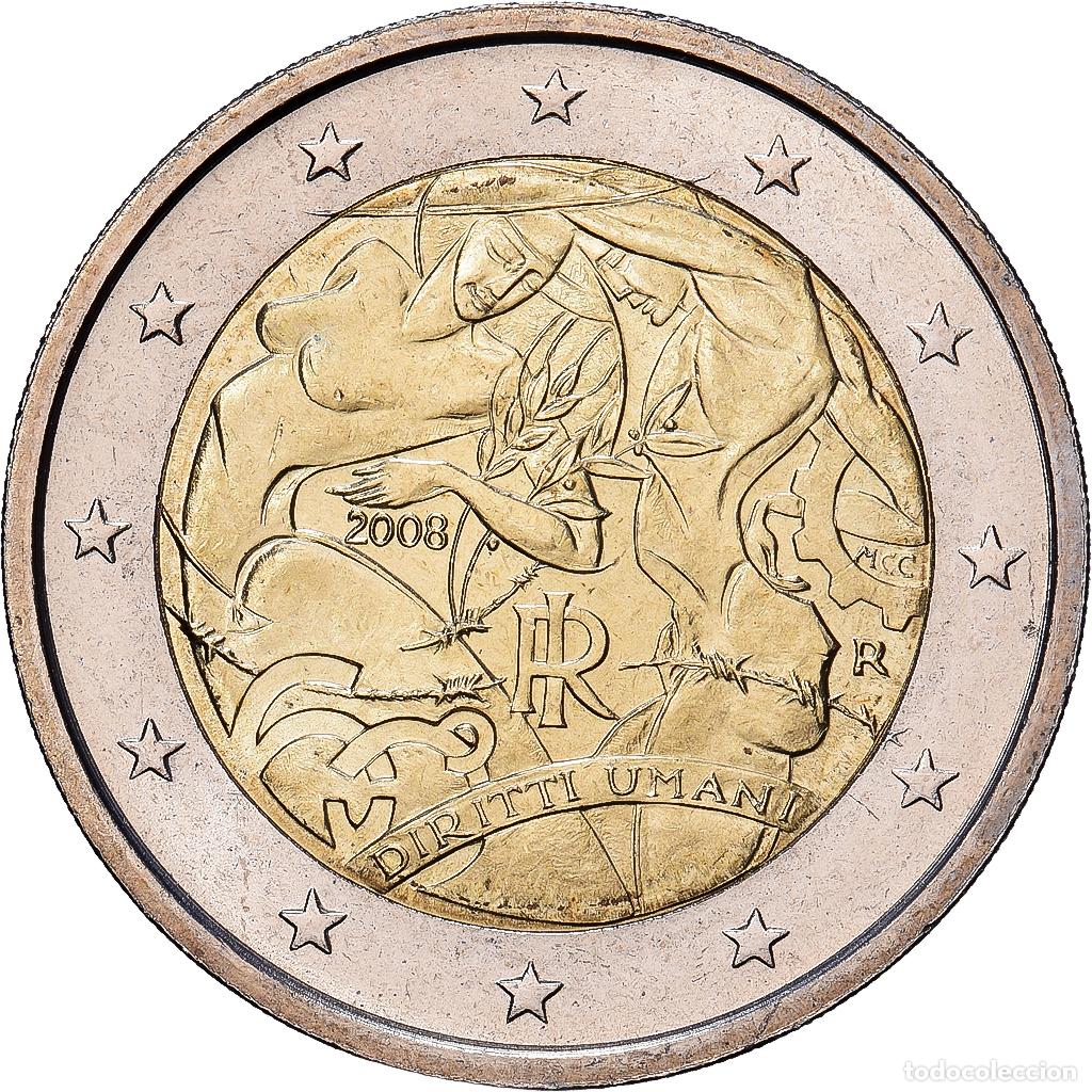 Monedas antiguas de Europa: [#1513687] Italia, 2 Euro, 60e anniversaire de la D&eacute;claration universelle des droits de