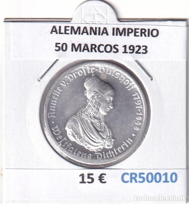 Monedas antiguas de Europa: CR5010 MONEDA ALEMANIA IMPERIO 50 MARCOS 1923 S/C