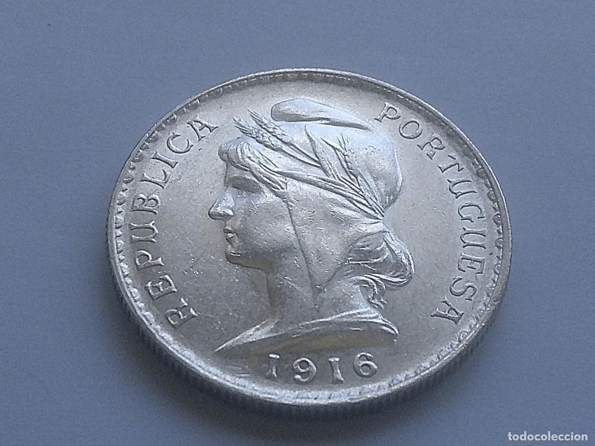 Monedas antiguas de Europa: Portugal 1 escudo de plata 1916 27ea28