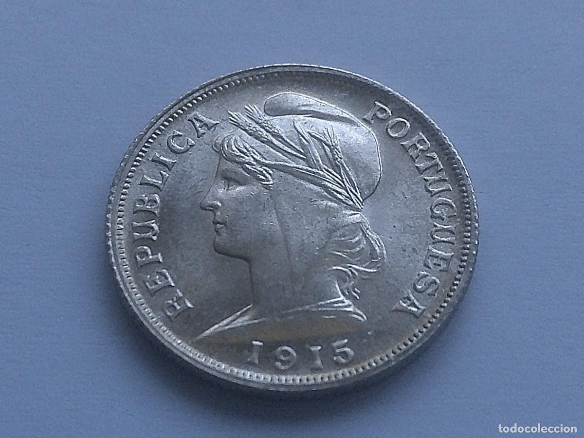 Monedas antiguas de Europa: Portugal 10 centavos de plata 1915 26ea28