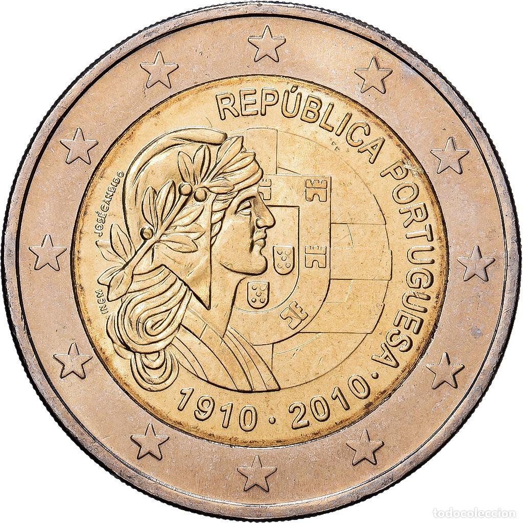 Monedas antiguas de Europa: [#1513692] Portugal, 2 Euro, Centenaire de la R&eacute;publique portugaise, 2010, Bimet&aacute;lico