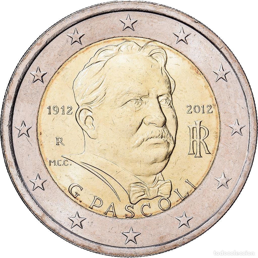 Monedas antiguas de Europa: [#1513693] Italia, 2 Euro, 100e anniversaire de la mort de Giovanni Pascoli, 2012, Rome