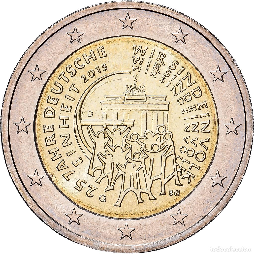 Monedas antiguas de Europa: [#1513695] Alemania, 2 Euro, 25e anniversaire de la r&eacute;unification entre l'Allemagne de