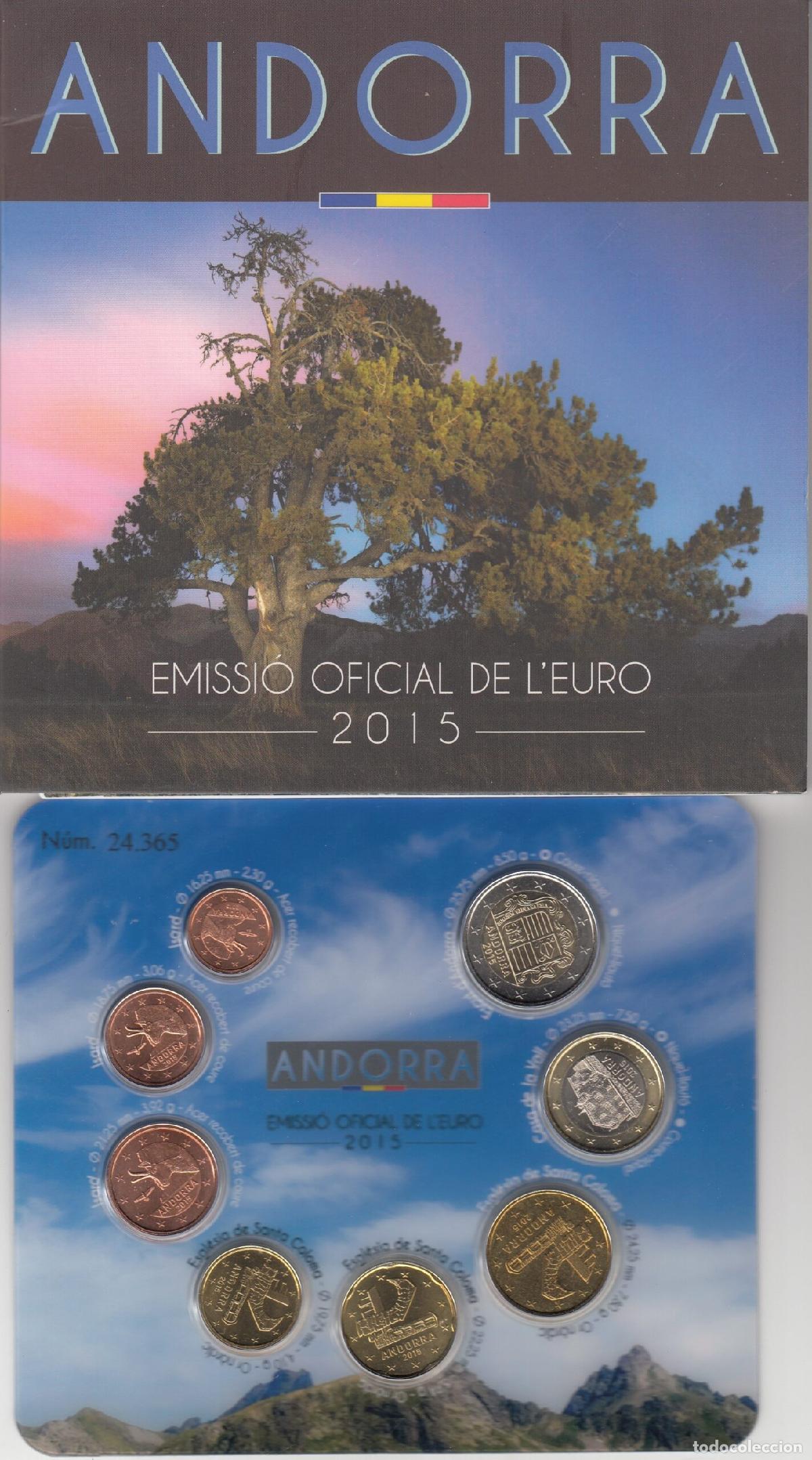 Monedas antiguas de Europa: CRC0016 CARTERA MONEDAS EUROS ANDORRA 2015