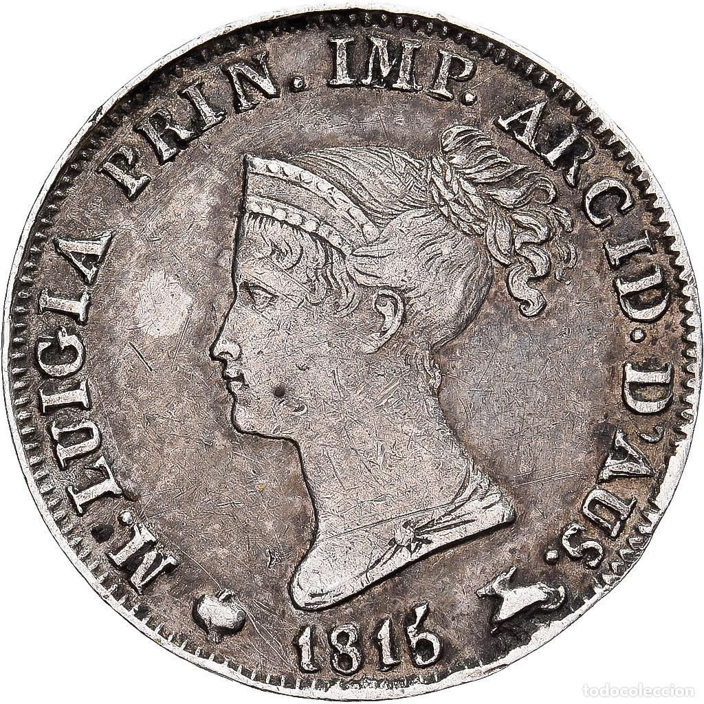 Monedas antiguas de Europa: [#1551682] Estados italianos, PARMA, Maria Luigia, 5 Soldi, 1815, Plata, MBC+, Gadoury:IT