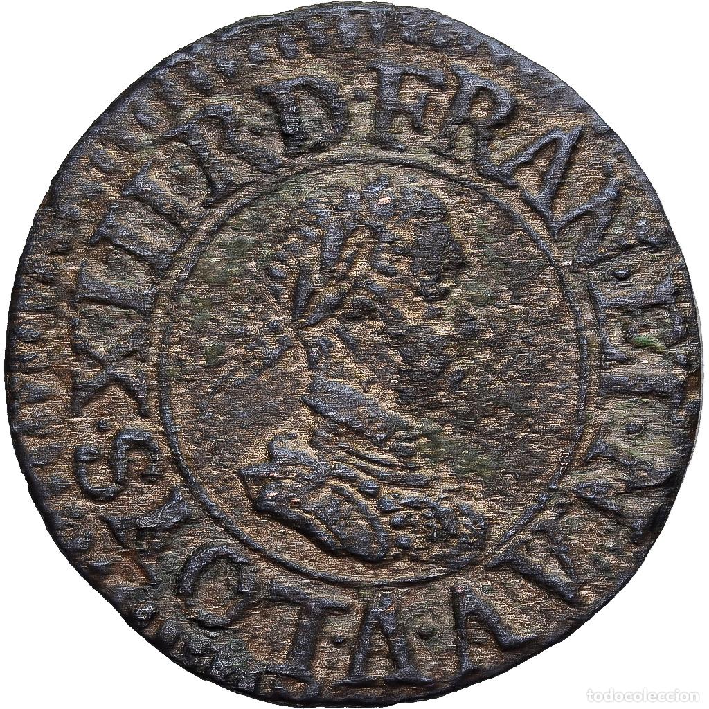 Monedas antiguas de Europa: [#1551683] Francia, Louis XIII, Denier tournois, buste enfantin &laquo;&nbsp;petite